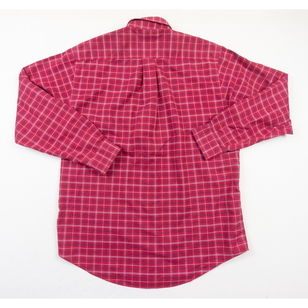 Brooks Brothers Shirt Mens Medium Red Button Down Oxford OCBD Check Preppy 346‎ - Picture 4 of 9